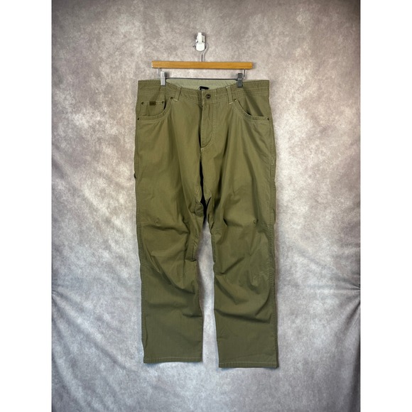 Kuhl Other - KÜHL Rydr Pants 38x32 Mens Hiking Outdoor Workwear Cotton Canvas Olive Green